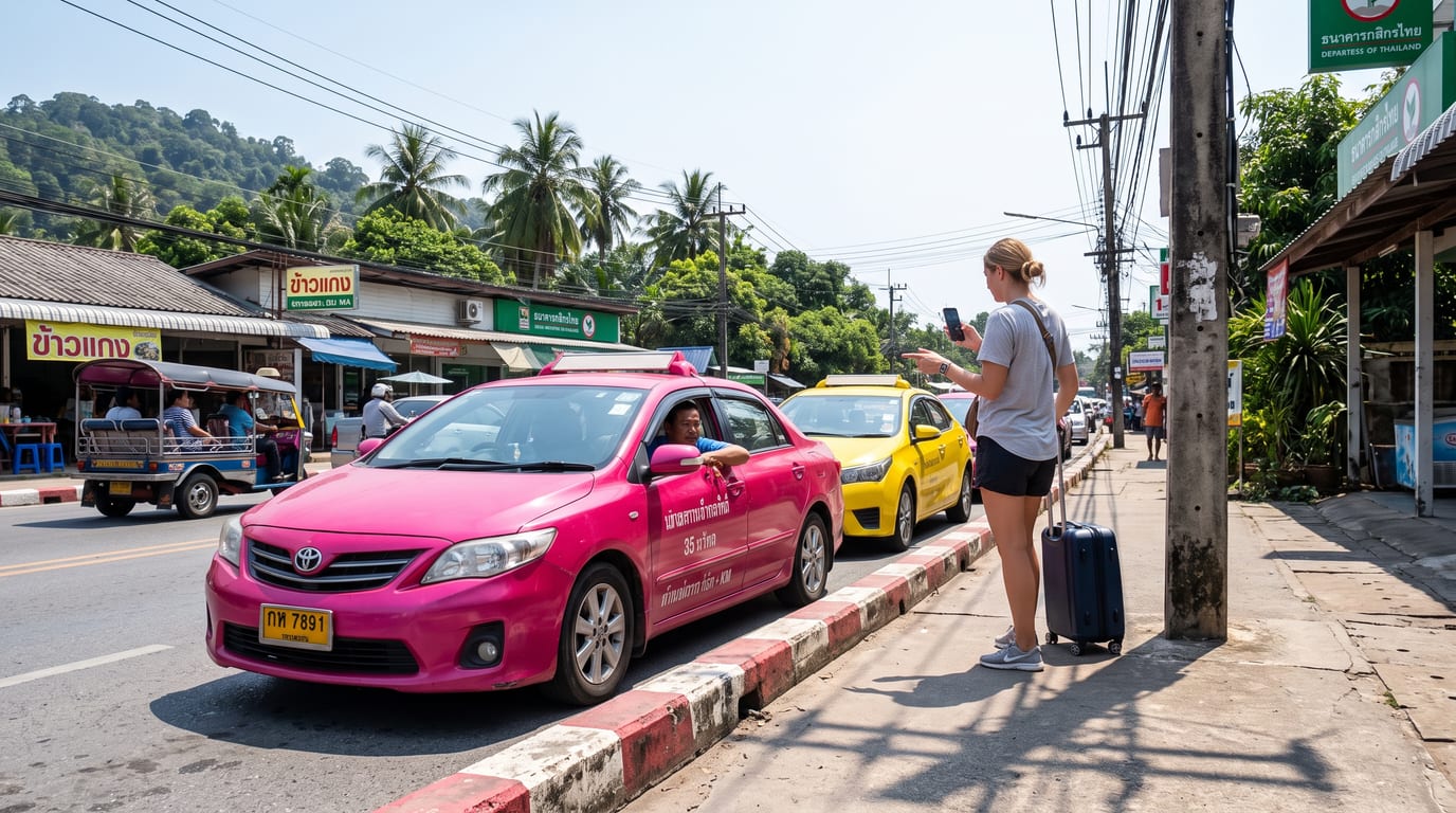 Taxi en Thaïlande : prix au compteur, applications et arnaques à éviter