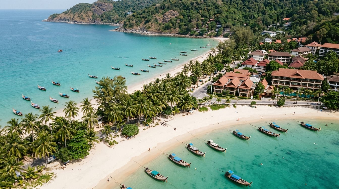 Base d'hôtel typique à Kata Beach pour visiter Phuket en 3 jours