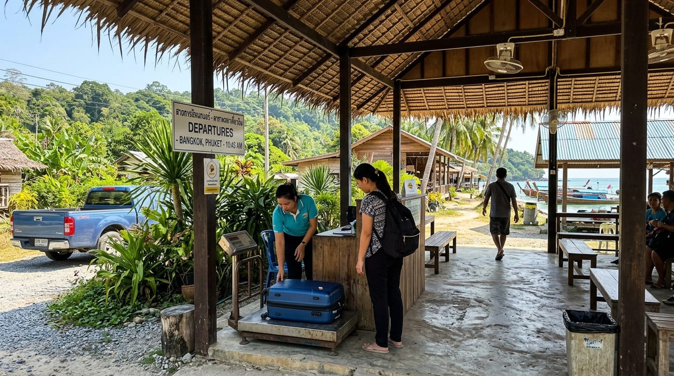 Vol direct Bangkok Koh Samui, comptoir Bangkok Airways à l'aéroport de Suvarnabhumi