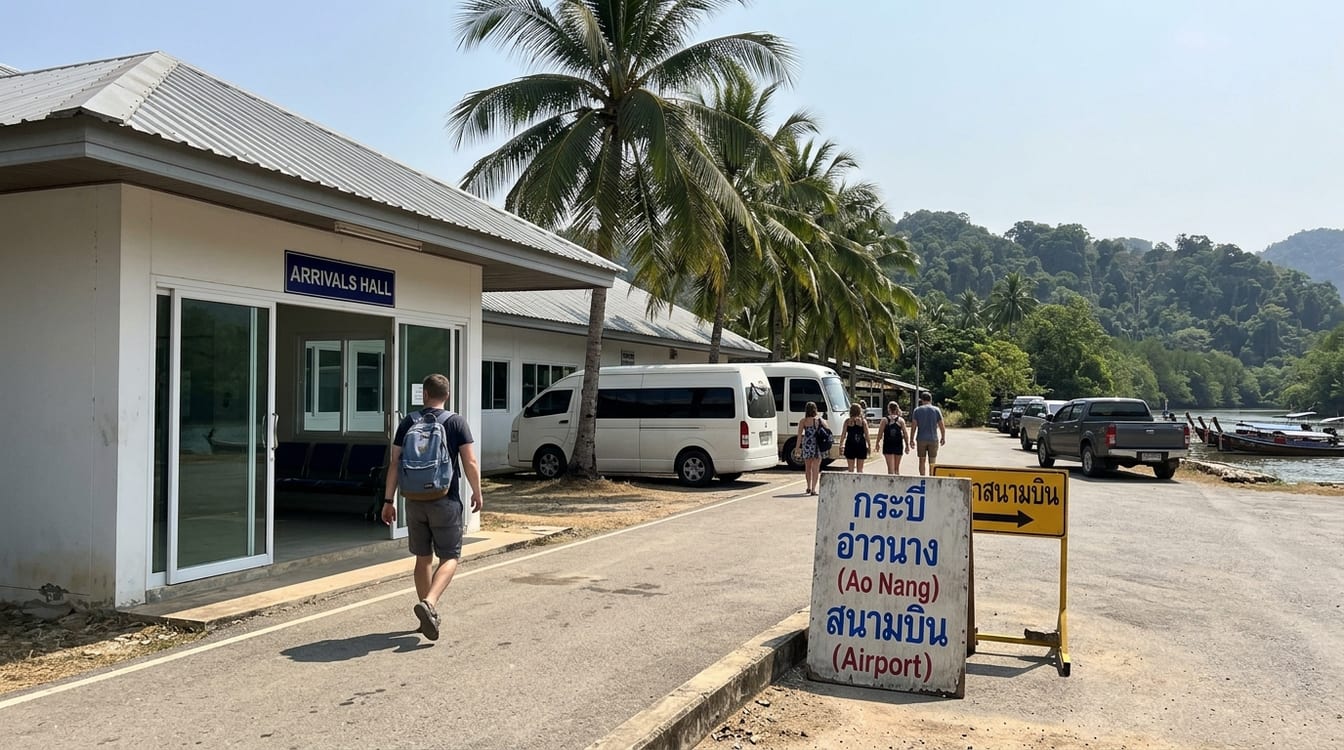 Bangkok Koh Samui en vol low-cost, piste de l'aéroport de Surat Thani