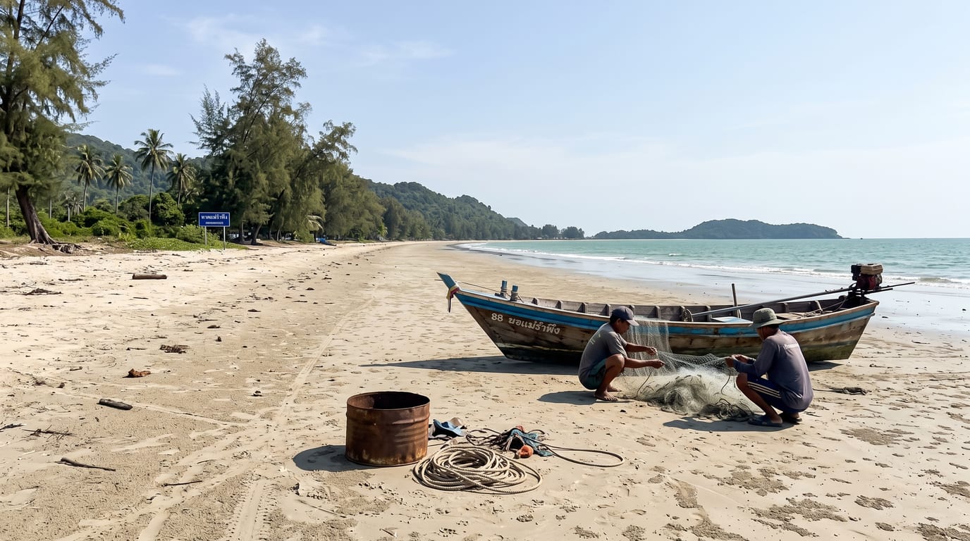 Plage de Bang Saphan, province de Prachuap Khiri Khan