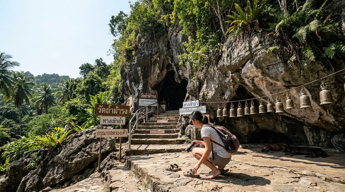Grotte du Wat Khao Tham Ma Rong, à faire autour de Bang Saphan