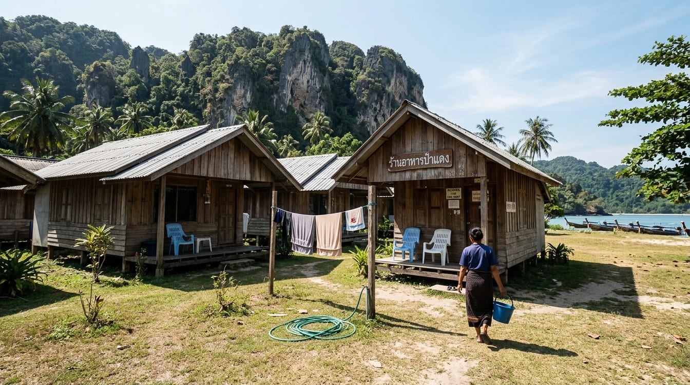 Cabanon de guesthouse à Chiang Dao au pied de la montagne